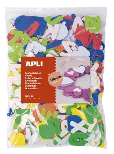 GOMA EVA APLI F.ADH. LETRAS B/500