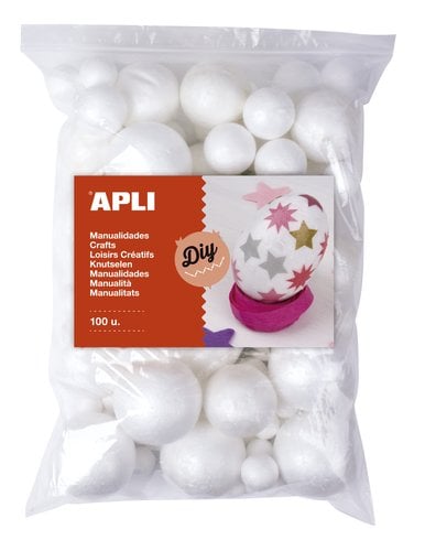 BOLAS POLIESPAN APLI SURT. B/100