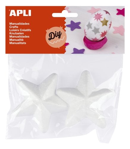 ESTRELLAS POLIESPAN APLI 75 mm. PACK 2