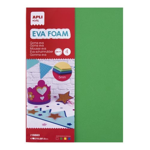 GOMA EVA APLI HOJA 21x30 BOLSA 4