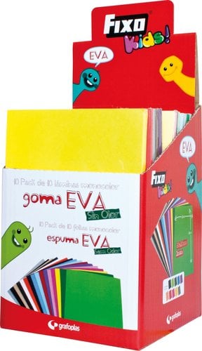 GOMA EVA 2mm HOJA 20x30 B/10 SURT.