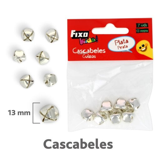 CASCABELES FIXO PLATA 13mm B/7