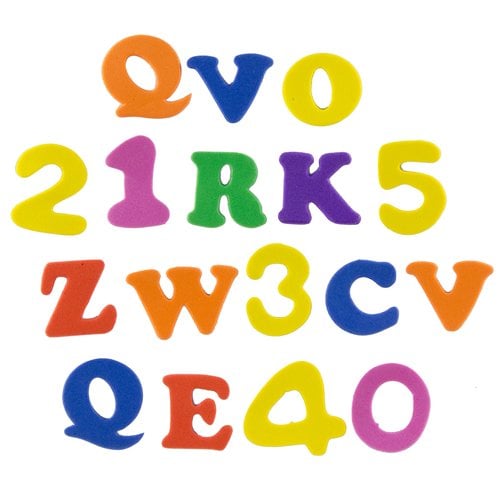 GOMA EVA FIXO ADHES. LETRAS Y NUM.