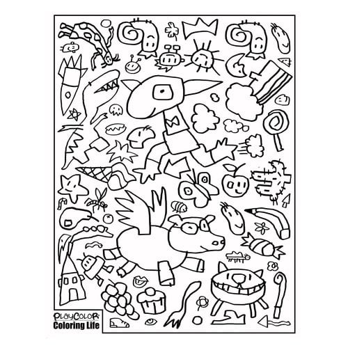 MANTEL PLAYCOLOR PARA PINTAR 213x137