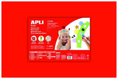 GOMA EVA APLI 40x60 ROJO P/5