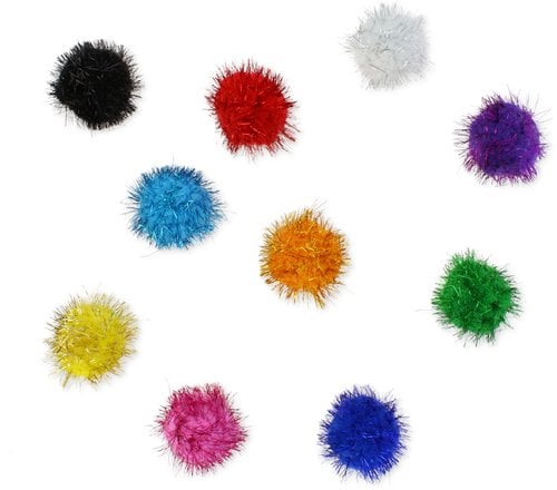 POM POM COLORES BRILLANTES 5 cm. PACK 52