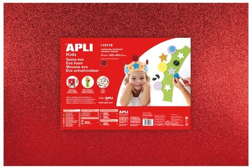 GOMA EVA APLI 40x60 PURPUR. ROJ P/3