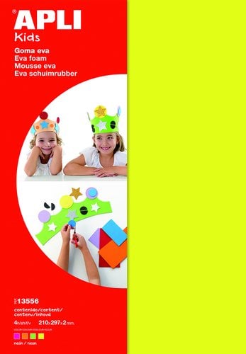 GOMA EVA APLI HOJA 20x30 FLUOR 4 hj