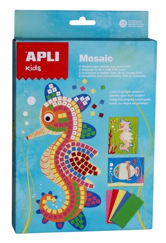 KIT APLI KIDS MOSAICO GOMA EVA MARINO