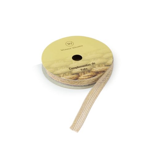 CINTA REGALO YUTE R.3 m.10 mm NATURAL