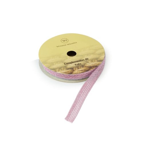 CINTA REGALO YUTE R.3 m.10 mm ROSA