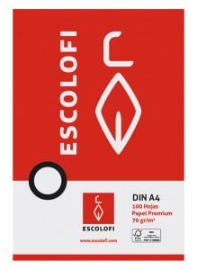 PAPEL ESCOLOFI A4 100h CD.3 PT.