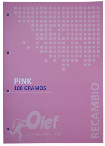RECAMBIO OLEF A4 80h 4 TAL. CD.5 ROSA
