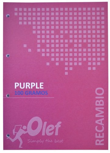 RECAMBIO OLEF A4 80h 4 TAL. CD.5 VIOLETA