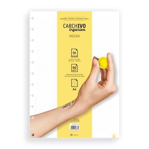 RECAMBIO CARCHIVO INGENIOX A4 50h DOTS