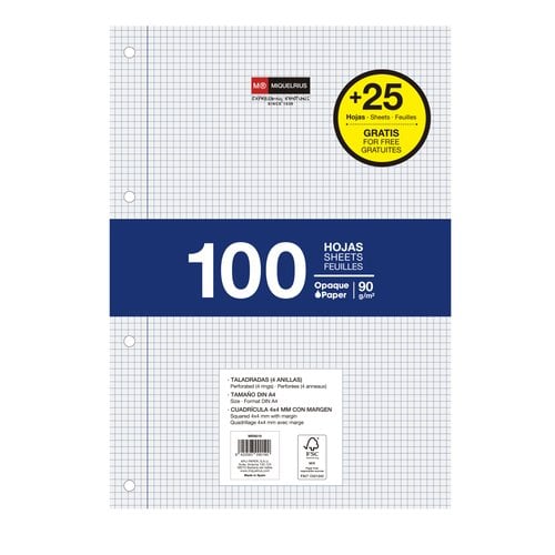 RECAMBIO MR NB-1 A4 125h 4 TAL. CD.4