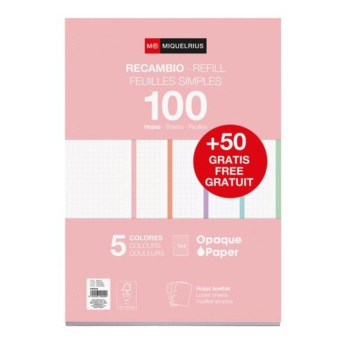 RECAMBIO MR NB-5 A4 150h 4 TAL. CD.5 PAS