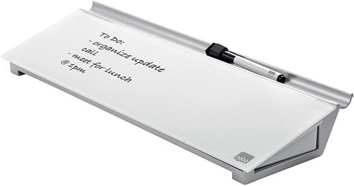 SET ESCRITORIO NOBO CRISTAL BLANCO BRIL.