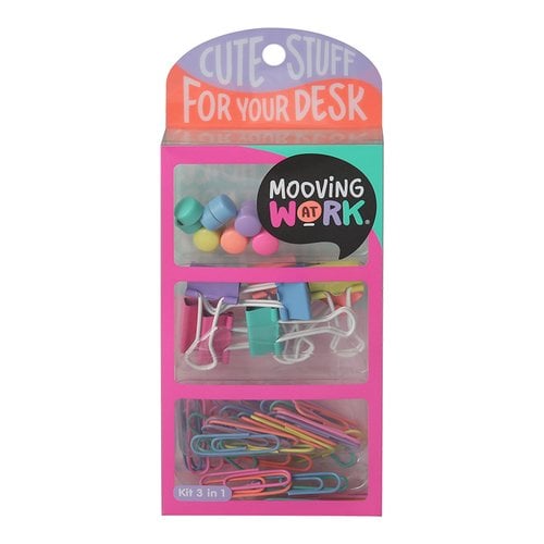 SET PAPELERIA MOOVING KIT 3 EN 1 PINK