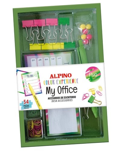 SET PAPELERIA ALPINO OFFICE FLUO