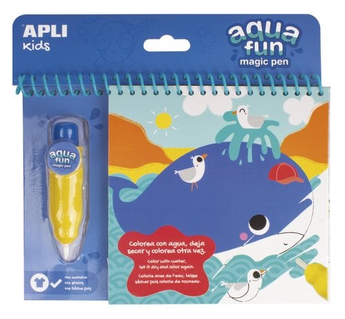 JUEGO EDUC.APLI BLOC COLOREAR AGUA MAR.