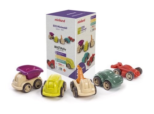 JUEGO MINILAND MINIMOBIL 12 CM 5 PZ