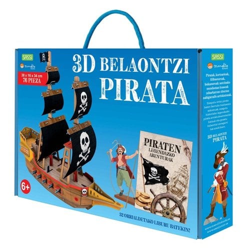 PUZZLE MANOLITO B. PIRATA ONTZIA 3D - EU
