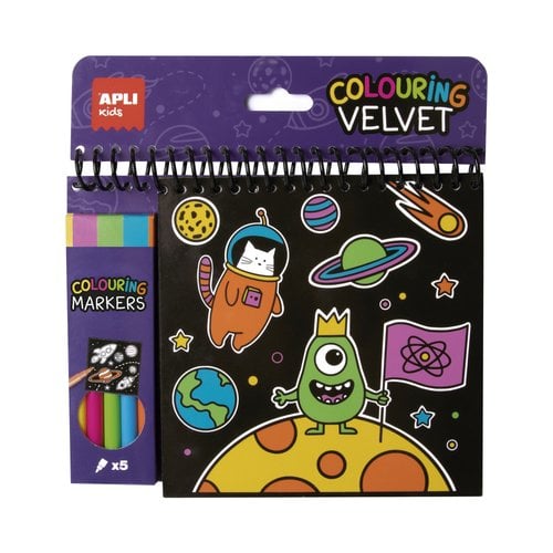 JUEGO EDUC.APLI BLOC COLOREAR TERCIOPELO