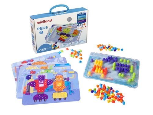 JUEGO ED.MINILAND PEGS 15 MM (3-6 años)
