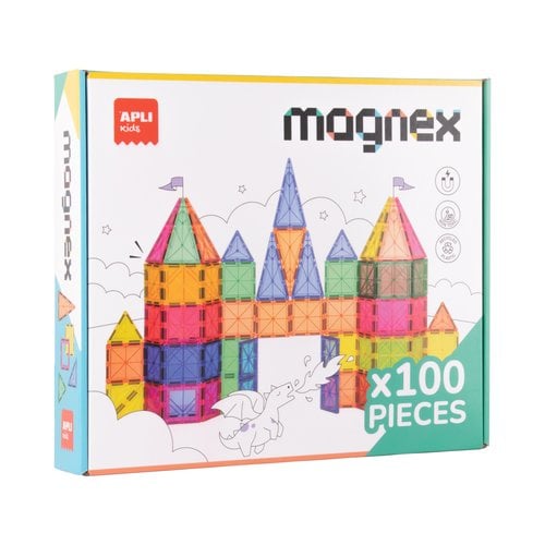 JUEGO EDUC.APLI PIEZAS MAGNETICAS 100pz