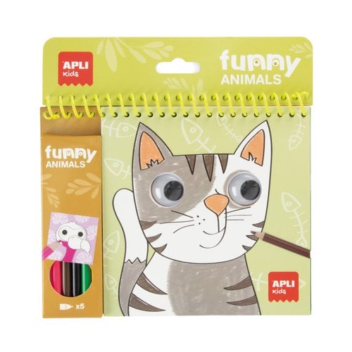 JUEGO EDUC.APLI BLOC COLOREAR FUNNY ANIM
