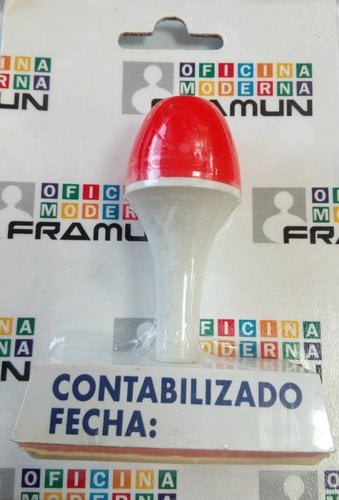 " SF-27 SELLO MANUAL ""CONTABILIZADO FECHA"""