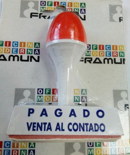 " SF-28 SELLO MANUAL ""PAGADO VENTA AL CONTADO"""