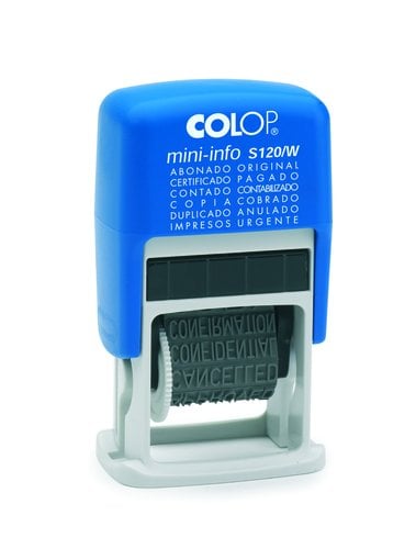 SELLO e.A. COLOP S120/W FC 12 TEXTO