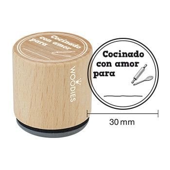 SELLO COLOP WOODIES COCINA AMOR 3