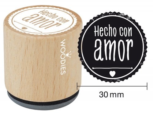 SELLO COLOP WOODIES CON AMOR