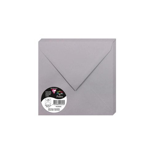 SOBRE CLAIREFONTAINE 165x165 GRIS P/20