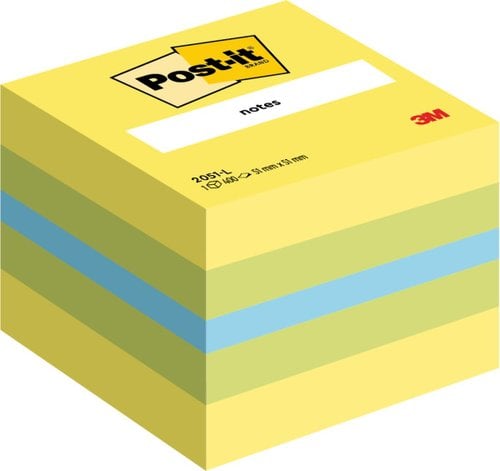 TACO NOTAS POST-IT CUBO 400/ H 3 COLO VI