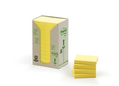 TACO NOTAS POST-IT RECICL. AMAR. 653/1T