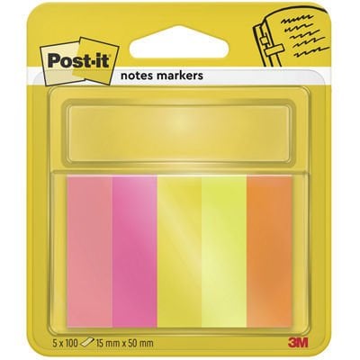 BANDERITAS POST-IT 6705 15X50 COL.NEON