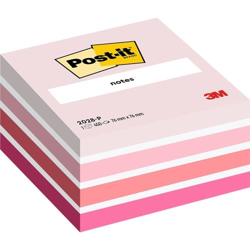 TACO NOTAS POST-IT CUBO 450 H.ROSA PASTE
