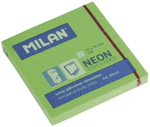NOTAS ADHESIVAS MILAN 100h 76x76 VERDE