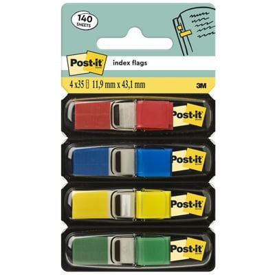 " 683-4 TACO BANDE POST-IT 1/2"" 4X35 PACK de 4"