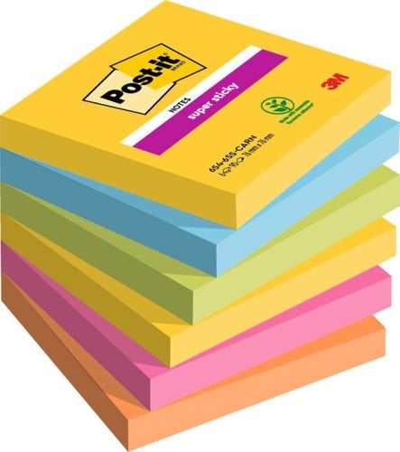 TACO NOTAS POST-IT 654 76x76 P/6