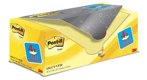 TACO NOTAS POST-IT 654 76x76 P/20