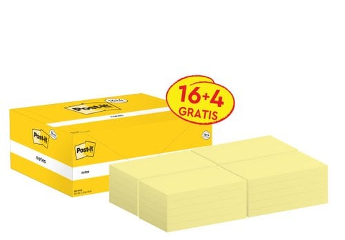 TACO NOTAS POST-IT 655 76x127 P/20