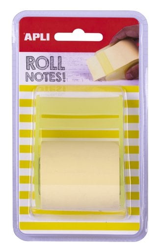 NOTAS ADHE.APLI EN ROLLO DE 8mx 5cm AMAR