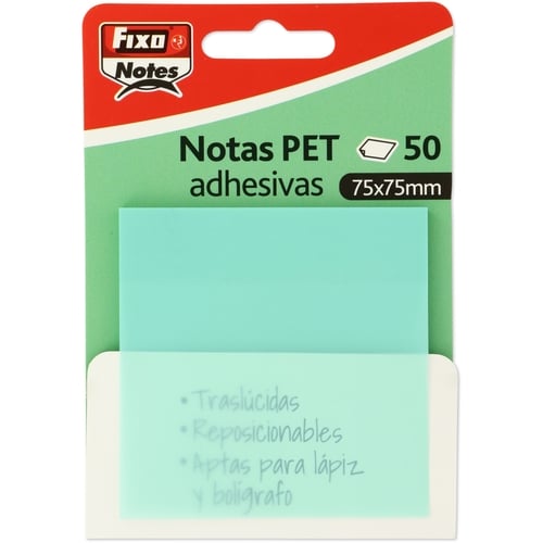 NOTAS ADHESIVAS FIXO 50h 75x75 TRAS.MINT