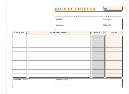 TALONARIO ENTREGAS 4º APAISADO LOAN