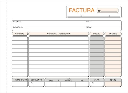 TALONARIO FACTURAS 4º APDO DUPLI LOAN